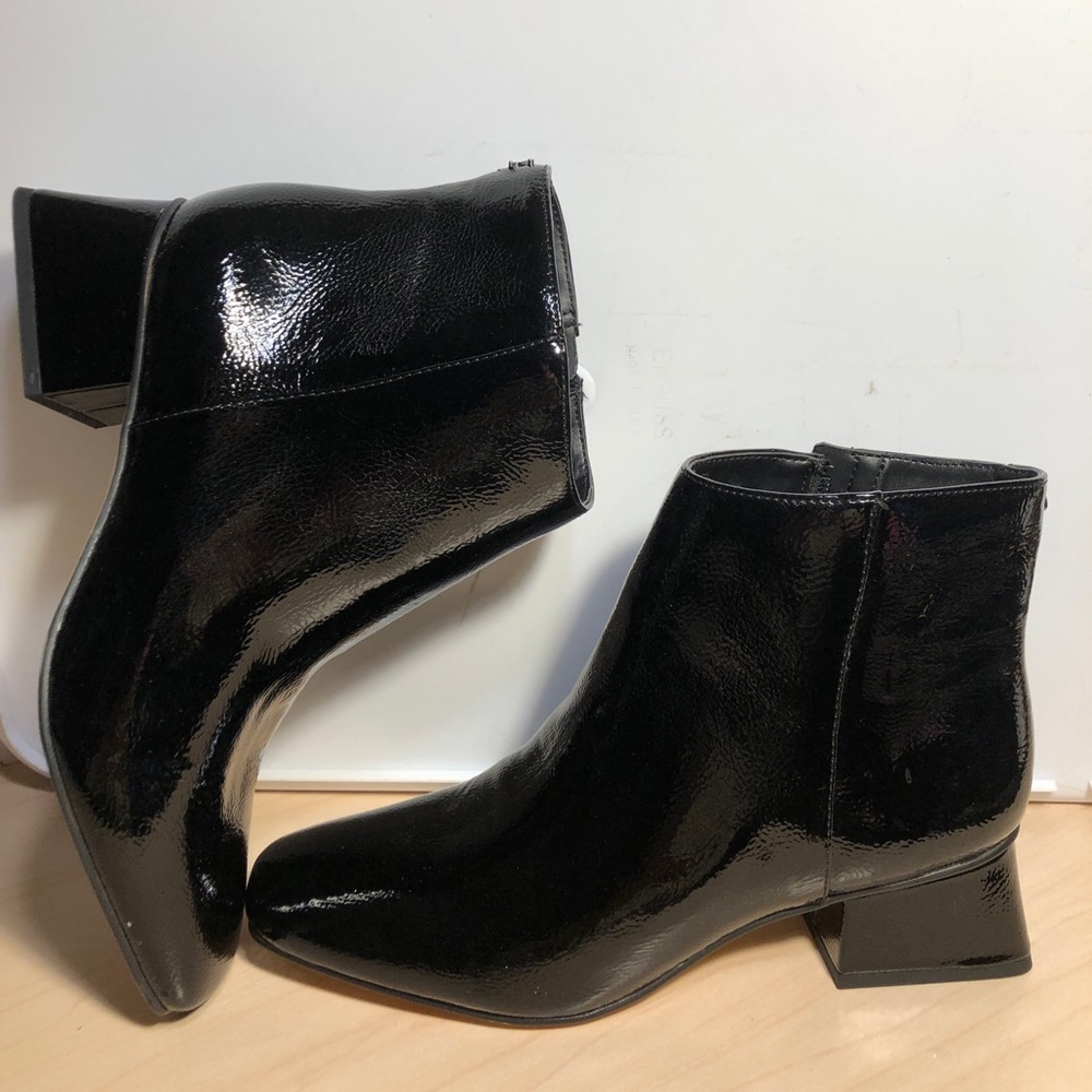 New women's ankle boots.  Polished  All Man Made. Circus brand.  Size 9. $50.